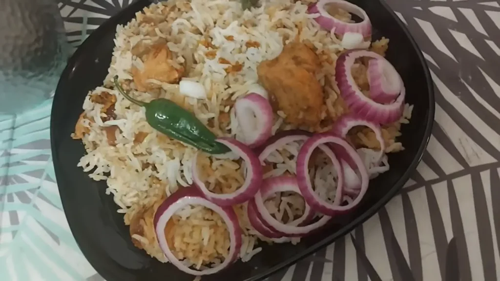 Gluten-free & low-calorie fish biryani
