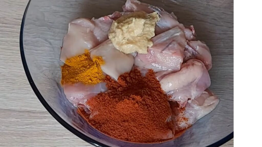 Gluten-Free Chicken Biryani | A Simple Twist on a Classic 4 In a large bowl, combine chicken pieces with Greek yogurt, ginger-garlic paste, turmeric, red chili, garam masala, and salt. Mix well and let it marinate for 20 minutes (or overnight in the fridge for deeper flavor).quick, tender, and perfect for weeknight dinners or special occasions, packed with flavors that meld beautifully.