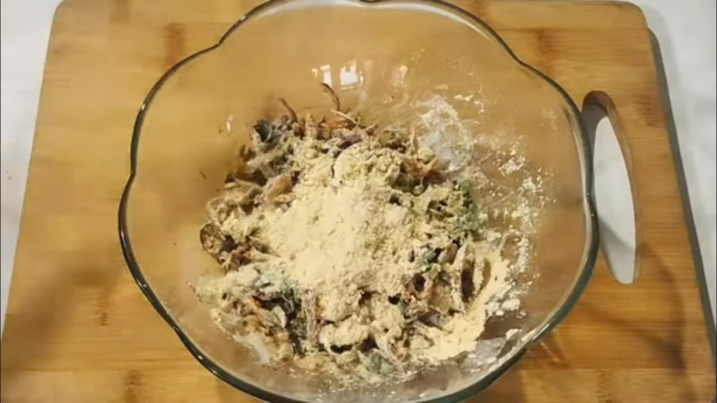 Gluten-Free Fritters | Crispy and Healthy Desi Recipe. 3 Mix all ingredients. Healthy & Crispy gluten-free fritters. Gluten-Free Fritters | Crispy and Healthy Desi Recipe.